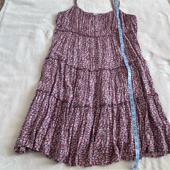 Floral Tiered Midi Dress Boho Beach Sundress Flowy Lightweight Summer XL - Picture 11 of 16